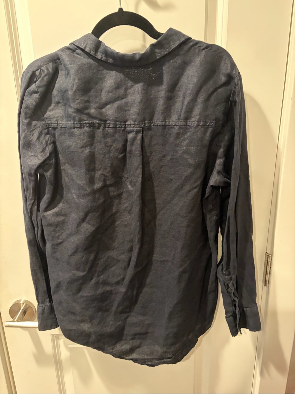 GAP Black Linen Button-Down | Size Medium | - Picture 2 of 4